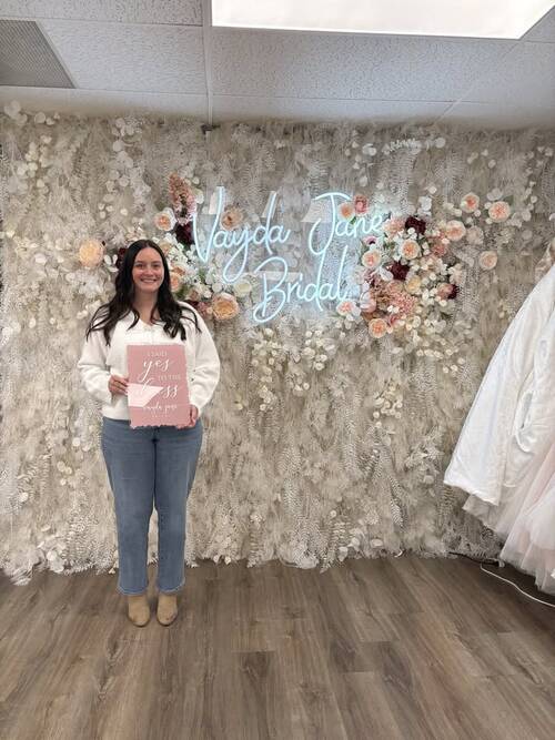 Vayda Jane Bridal - She said yes to the dress!