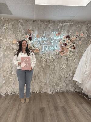 Vayda Jane Bridal - She said yes to the dress!