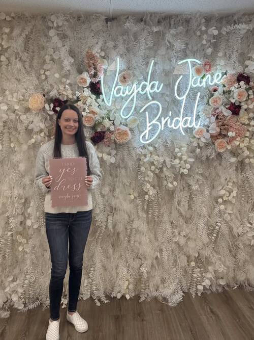 Vayda Jane Bridal - She said yes to the dress!