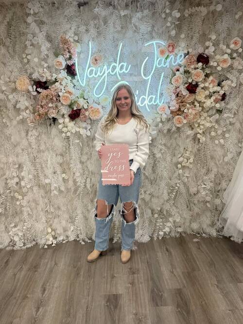 Vayda Jane Bridal - She said yes to the dress!