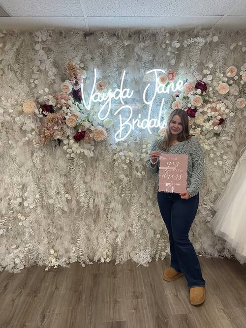 Vayda Jane Bridal - She said yes to the dress!