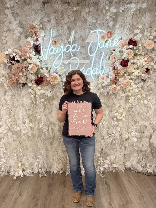 Vayda Jane Bridal - She said yes to the dress!