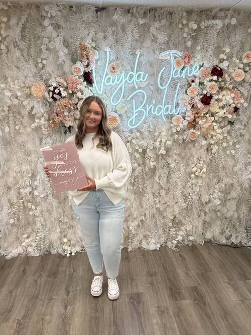 Vayda Jane Bridal - She said yes to the dress!