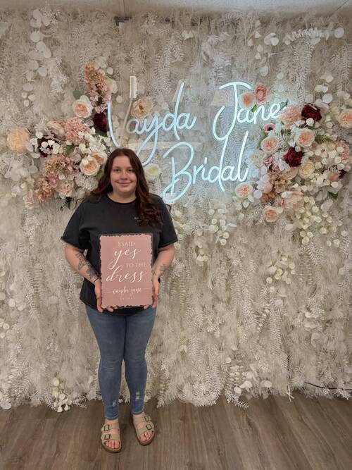 Vayda Jane Bridal - She said yes to the dress!