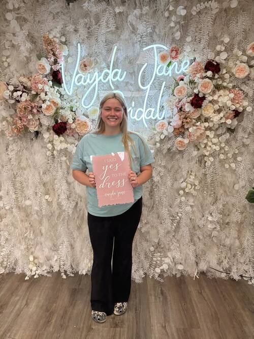 Vayda Jane Bridal - She said yes to the dress!
