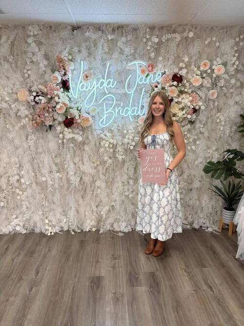 Vayda Jane Bridal - She said yes to the dress!