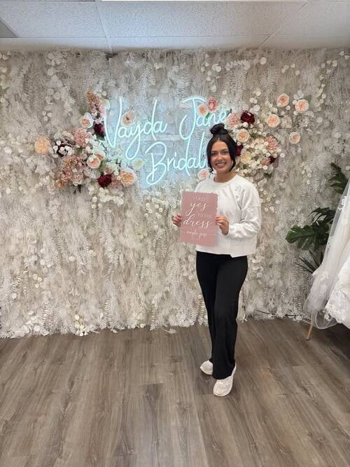 Vayda Jane Bridal - She said yes to the dress!