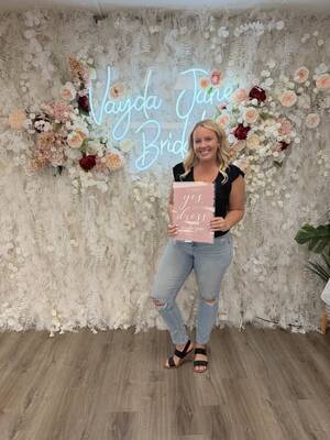 Vayda Jane Bridal - She said yes to the dress!