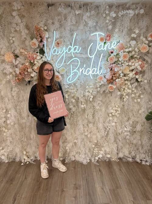 Vayda Jane Bridal - She said yes to the dress!