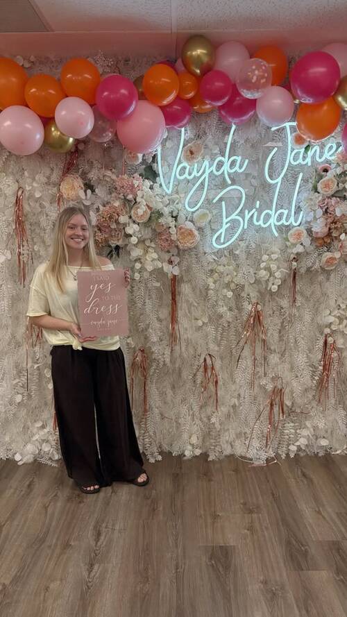 Vayda Jane Bridal - She said yes to the dress!