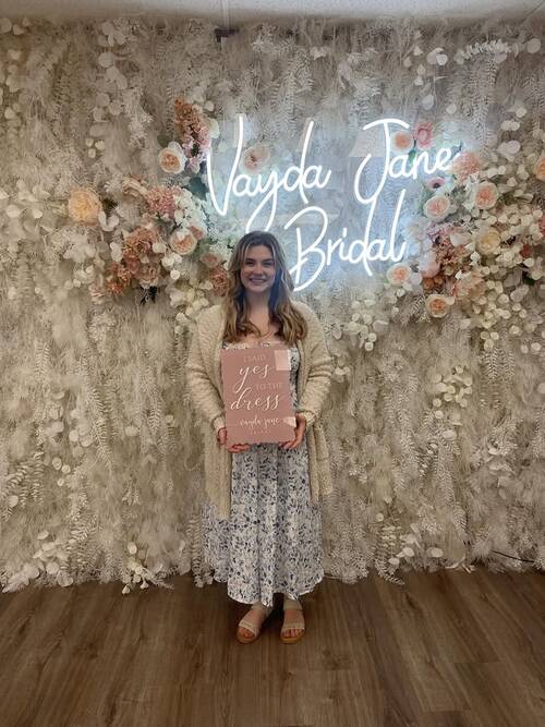 Vayda Jane Bridal - She said yes to the dress!