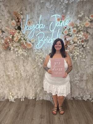 Vayda Jane Bridal - She said yes to the dress!
