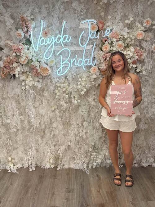 Vayda Jane Bridal - She said yes to the dress!