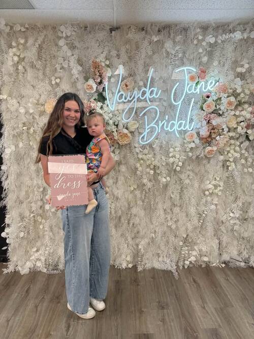 Vayda Jane Bridal - She said yes to the dress!