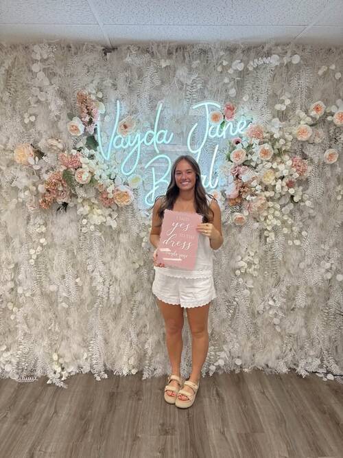 Vayda Jane Bridal - She said yes to the dress!