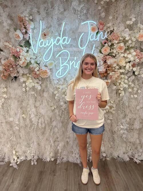 Vayda Jane Bridal - She said yes to the dress!