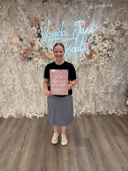 Vayda Jane Bridal - She said yes to the dress!