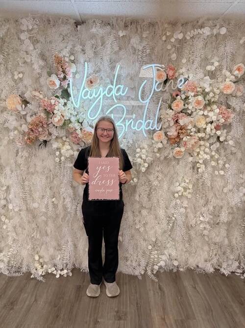 Vayda Jane Bridal - She said yes to the dress!