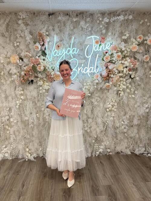 Vayda Jane Bridal - She said yes to the dress!