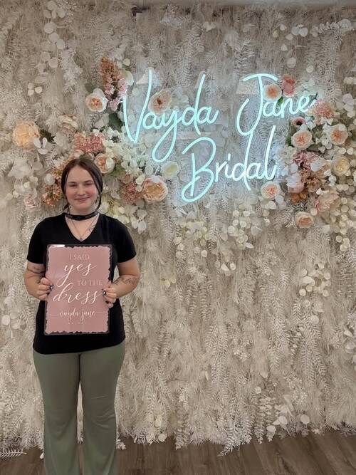Vayda Jane Bridal - She said yes to the dress!