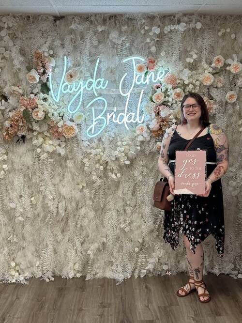 Vayda Jane Bridal - She said yes to the dress!