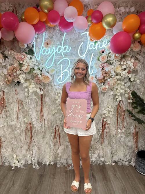 Vayda Jane Bridal - She said yes to the dress!