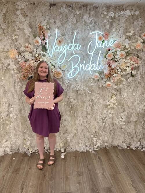 Vayda Jane Bridal - She said yes to the dress!