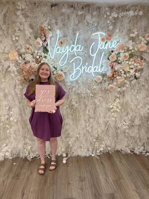 Vayda Jane Bridal - She said yes to the dress!