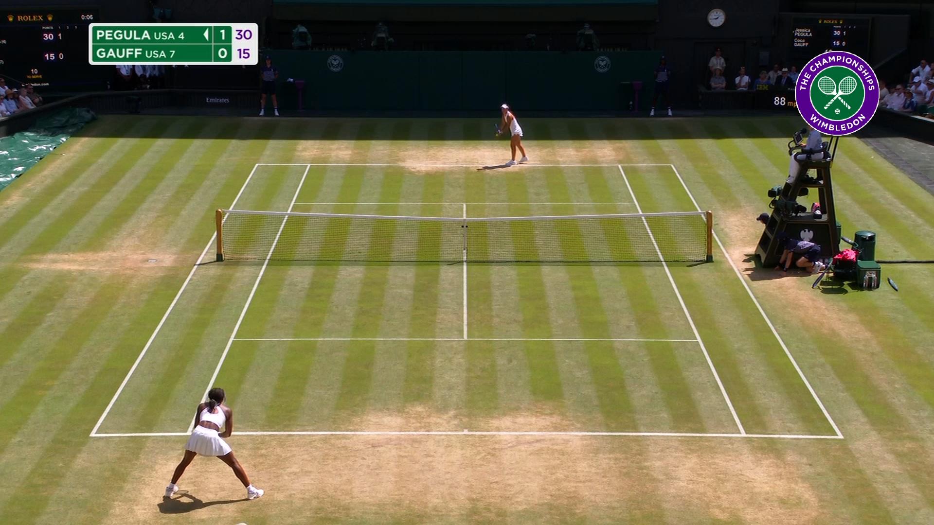 Gauff comes from behind to defeat 'good friend' Pegula in Wimbledon quarter-final