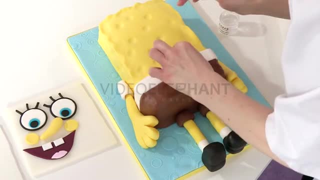 How To Decorate A Spongebob Squarepants Cake