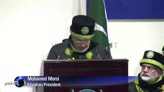 Pakistan: Egypt's Morsi receives honorary Phd at N
