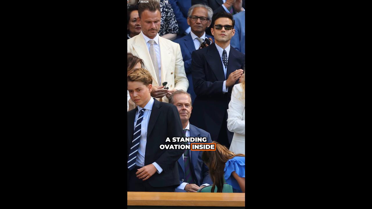 Prince George and Charlotte Surprise Wimbledon Fans.