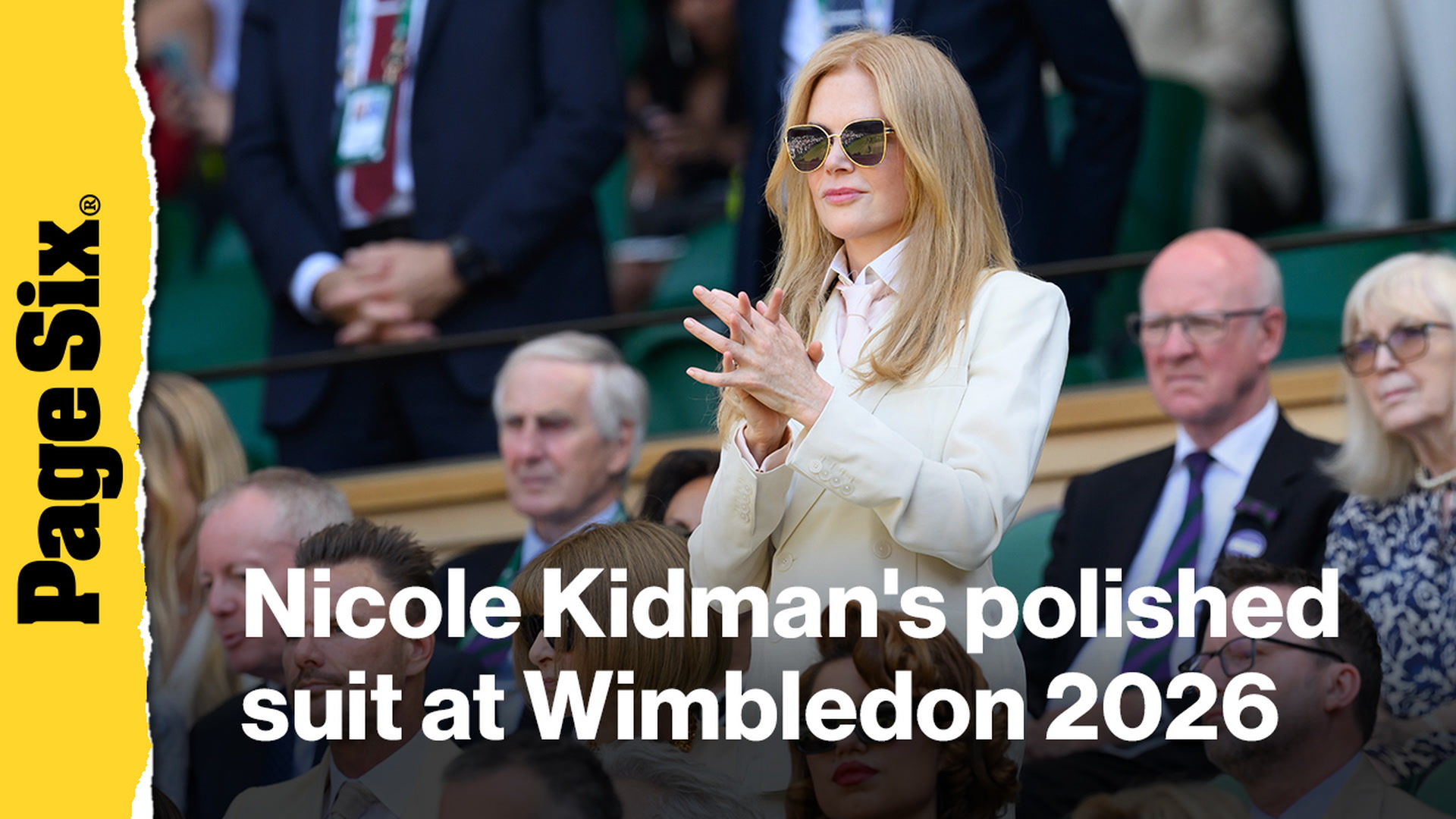 Nicole Kidman is polished at Wimbledon 2026 in a suit and tie