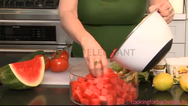 Cooking For Bachelors Watermelon Feta Salad
