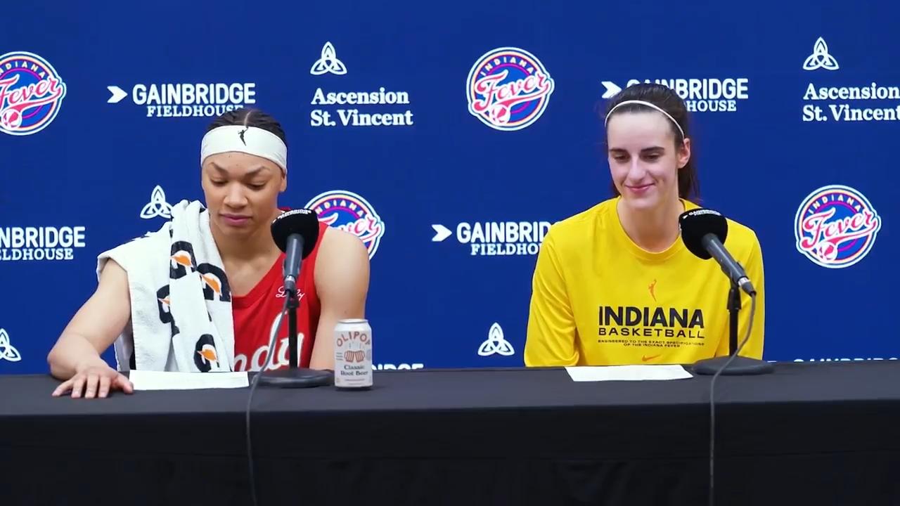 'Gotta dig your feet in a little bit' - Clark reacts to being the first to have a 40-10 game in WNBA history