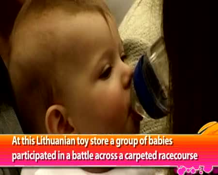 Baby Racing with Captions