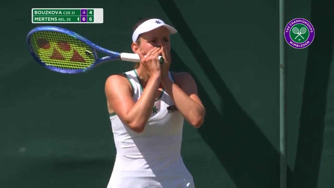 Elise Mertens reaches the Wimbledon quarter finals with straight sets win over Marie Bouzkova