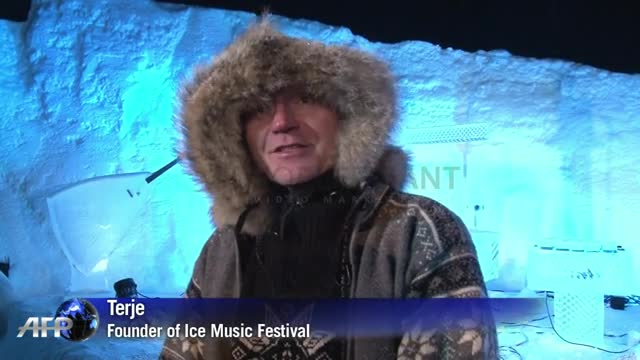 A spine-tingling ice music festival takes place in