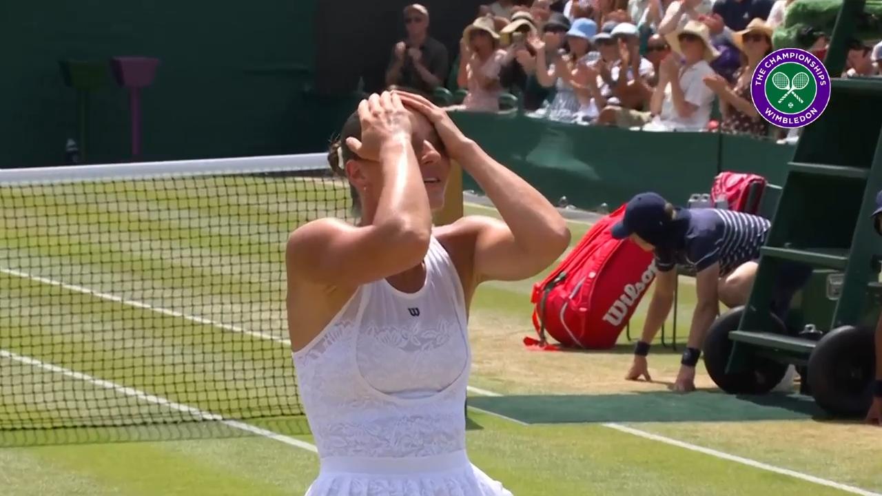 Kostyuk reaches her first Wimbledon quarter-final after sweeping aside Krueger