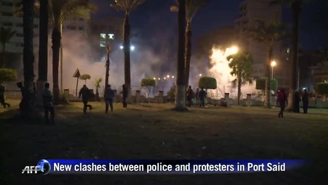 Police, protesters clash anew in Egypt's Port Said