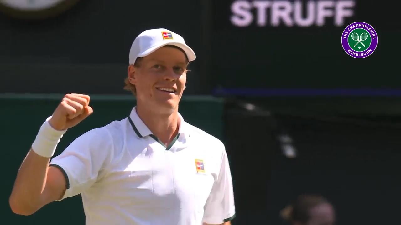 Sinner beats Struff to advance to Wimbledon semifinals