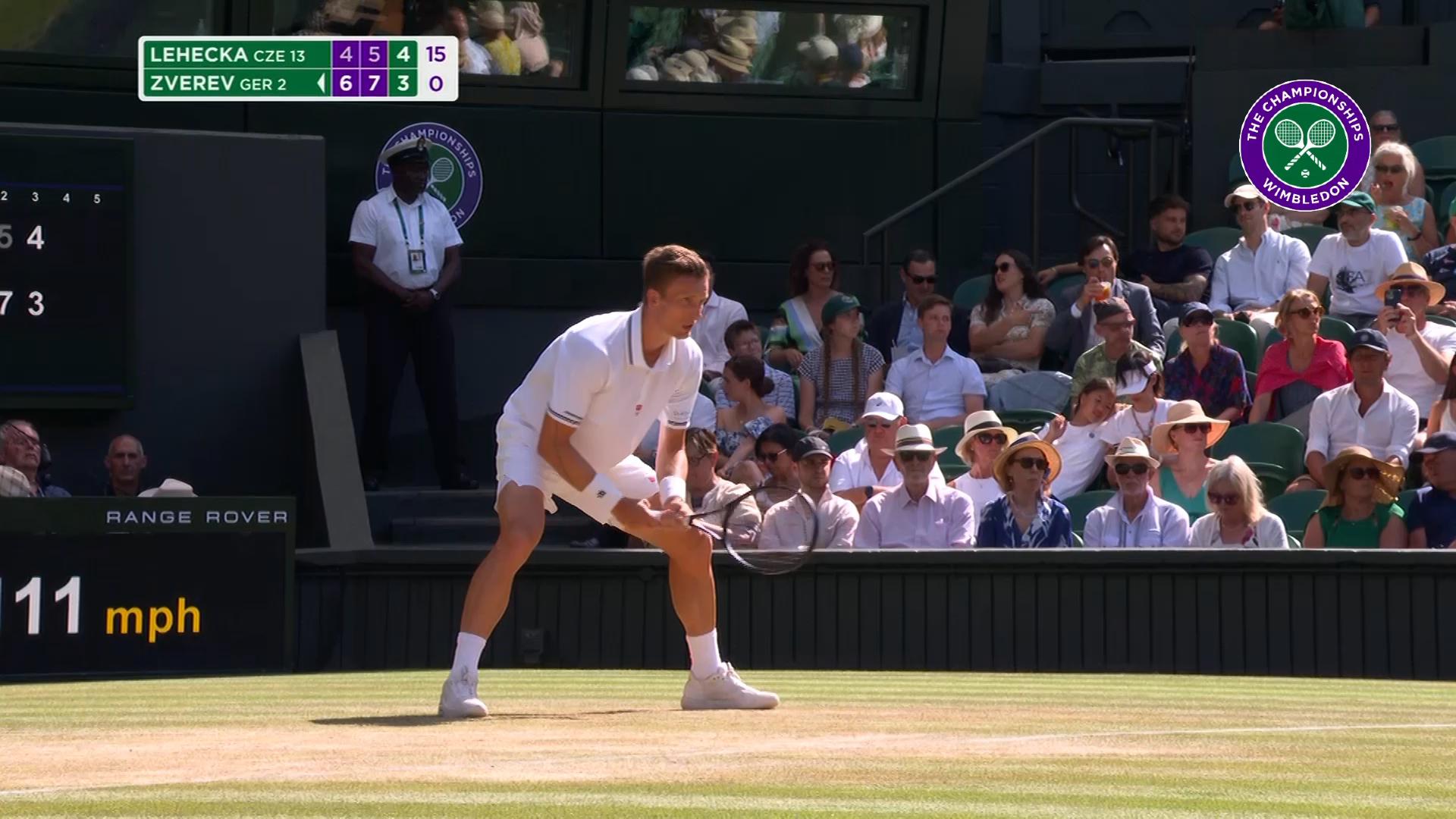 Zverev reaches his first Wimbledon quarter final with four set win over Lehecka