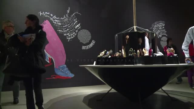 Showgirl glamour at Louboutin's London shoe show