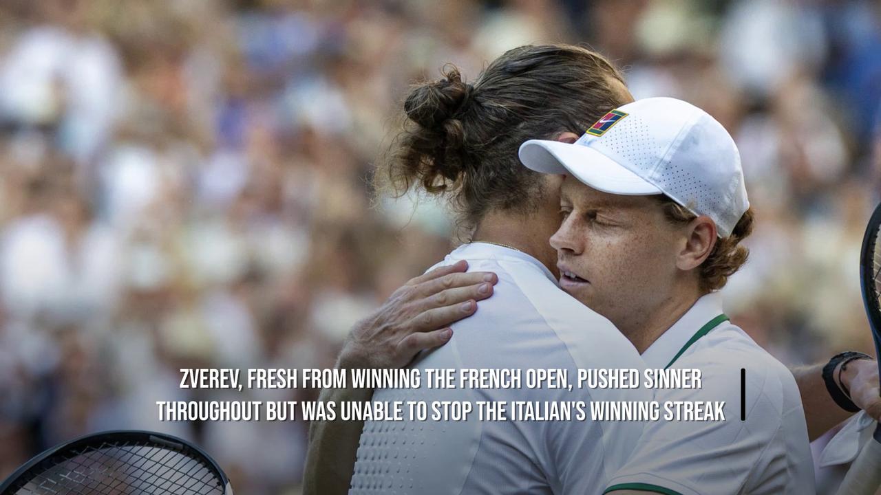 Sinner Defends Wimbledon Title With Victory Over Zverev.