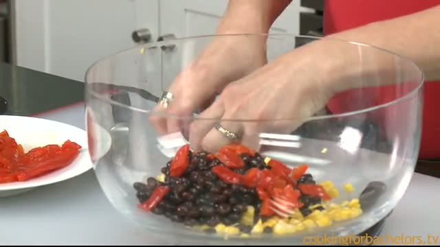 Corn Bean and Pepper Salad