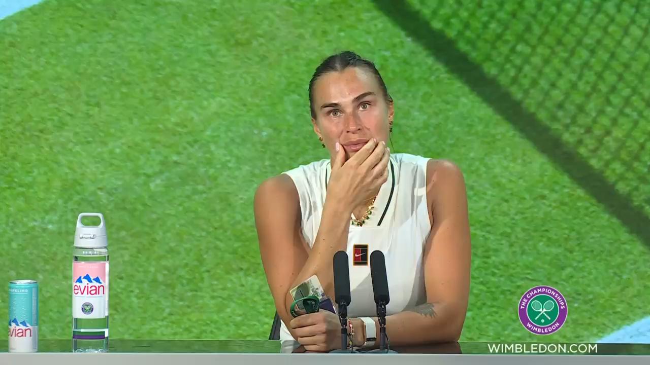 'I can handle myself much better than last year' - Sabalenka calmer but still upset after Wimbledon loss