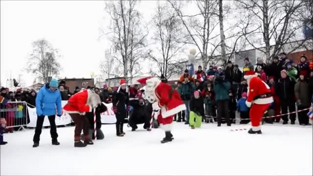 Weihnachtsmann-Winterspiele am Polarkreis