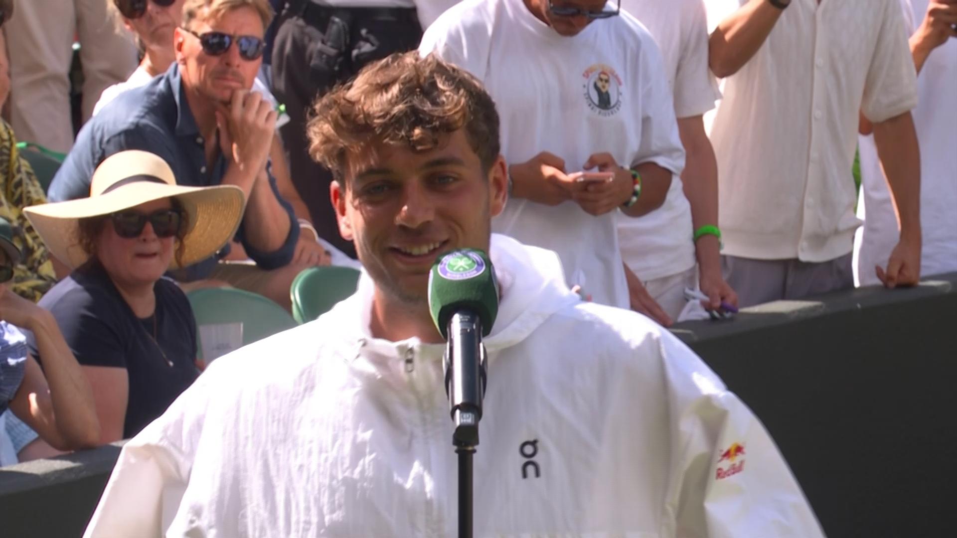 'I'm so happy and proud of myself' - Cobolli on reaching quarter-finals at Wimbledon