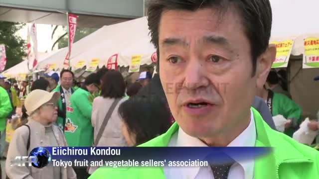 Fukushima products on sale in Japanese market
