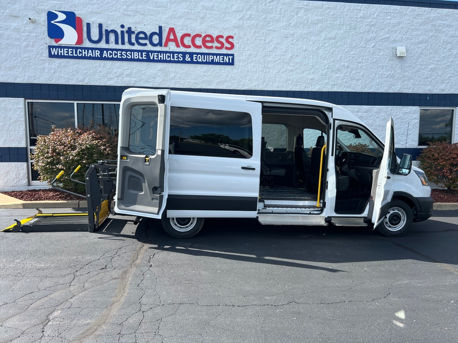New 2025 Ford Transit 350 XL - Fenton Mobility Commercial Rear Entry Entry Lift Automatic Ramp